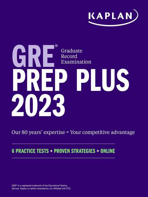 Title details for GRE Prep Plus 2023, Includes 6 Practice Tests, Online Study Guide, Proven Strategies to Pass the Exam by Kaplan Test Prep - Wait list